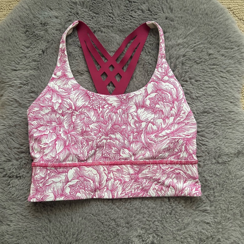 Lululemon Womens Sz 4 Sports Bra Pad-Less
